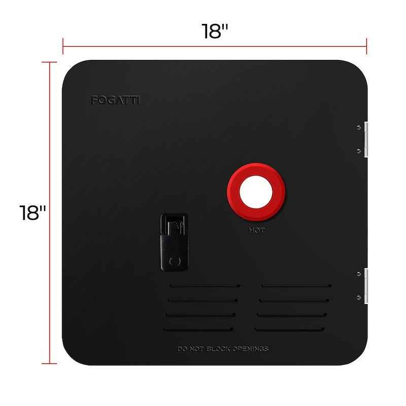 Fogatti FSBD-1818/BLACK 18" x 18" Black Steel Access Door, Conversion Kit for Fogatti – image 2