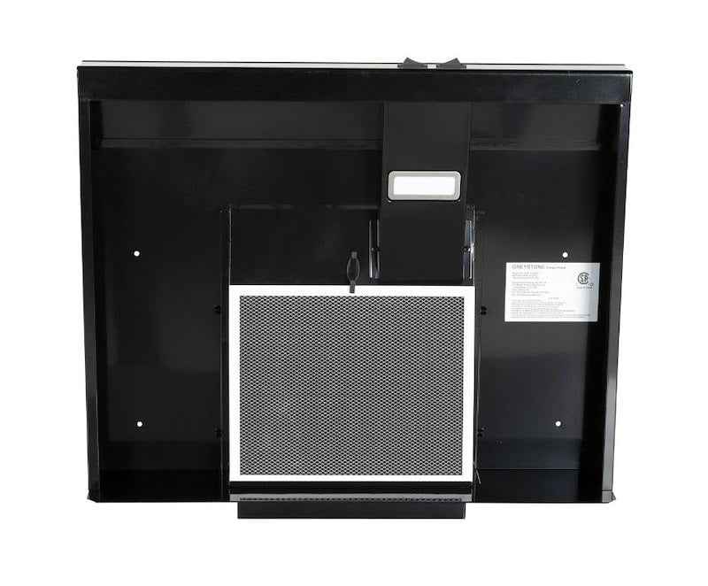 Furrion CXW-30-CZ02 RV Stove Vent Range Hood 12V, 22" Black & Stainless with Light – image 1