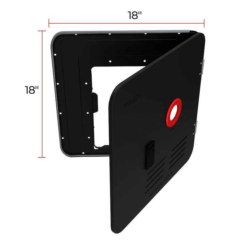 Fogatti FSBD-1818/BLACK 18" x 18" Black Steel Access Door, Conversion Kit for Fogatti – image 3