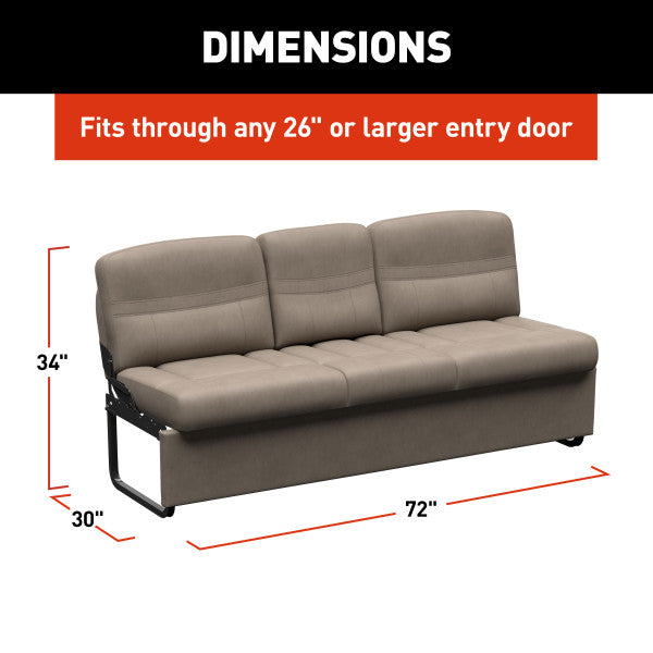 Lippert Components 2024044413 Thomas Payne Jackknife Sleeper Sofa 72 Inch Driftwood Beige – image 6