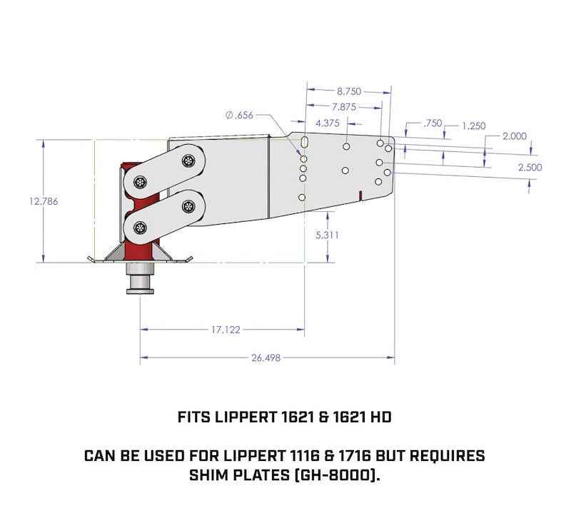 Gen-Y Hitch GH-8050 EXECUTIVE Torsion Flex Fifth Wheel Trailer Hitch Pin Box – image 6