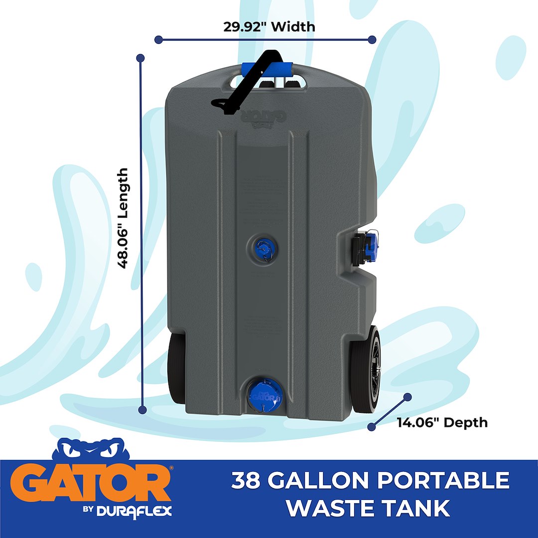 Duraflex 21904G Portable Waste Holding Tank - 38 Gallon