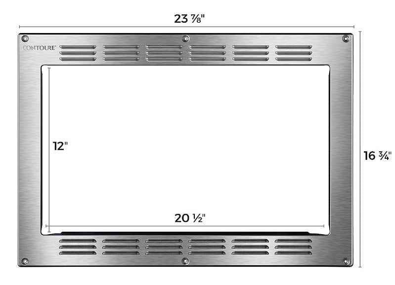 Contoure TK-200S Microwave Trim Kit, Stainless Steel, Fits RV-200S-CON – image 1