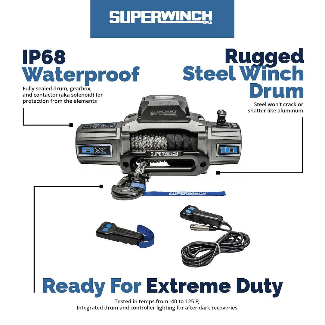 Superwinch 1712200 SX 12000 Geared Winch