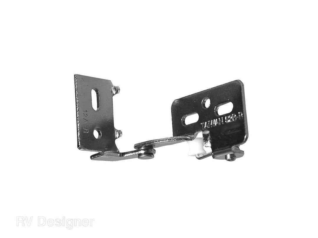 RV Designer H251 Black Spring-Loaded Metal Cabinet Hinge