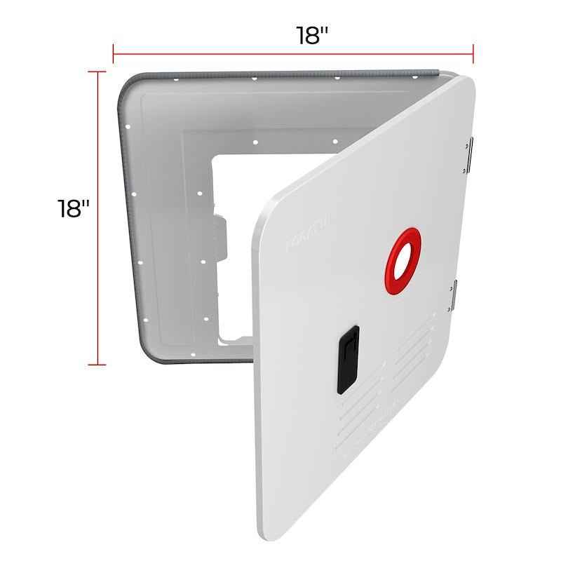 Fogatti FSWD-1818/WHITE 18" x 18" White Access Door, Fogatti Conversion Kit – image 3