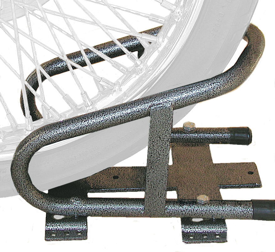 Rack-Em Motorcycle Wheel Chock - Black/ Gray – RA-17