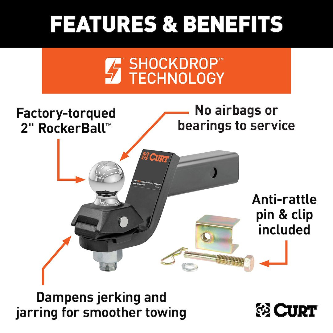 Curt 45143 Trailer Hitch Ball Mount - image 2