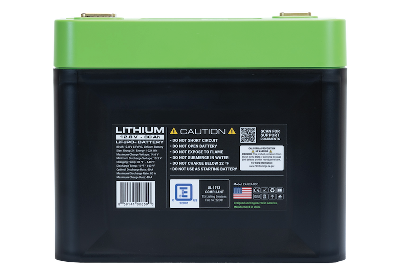 Expion 360 EX-G24-80C RV Marine Lithium Battery Expion360 Group 24 80Ah 12.8V – image 4