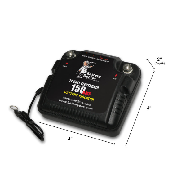 WirthCo 20092 Battery Doctor Isolator, 150 Amp 12V Dual Battery Controller – image 2