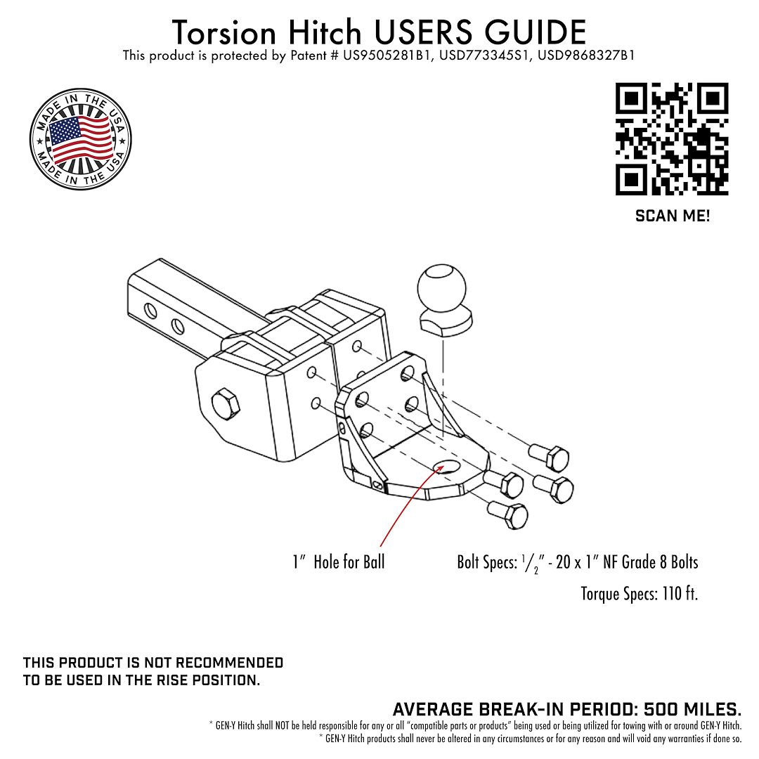 Gen-Y Hitch Gh-12005 Trailer Hitch Ball Mount - image 4