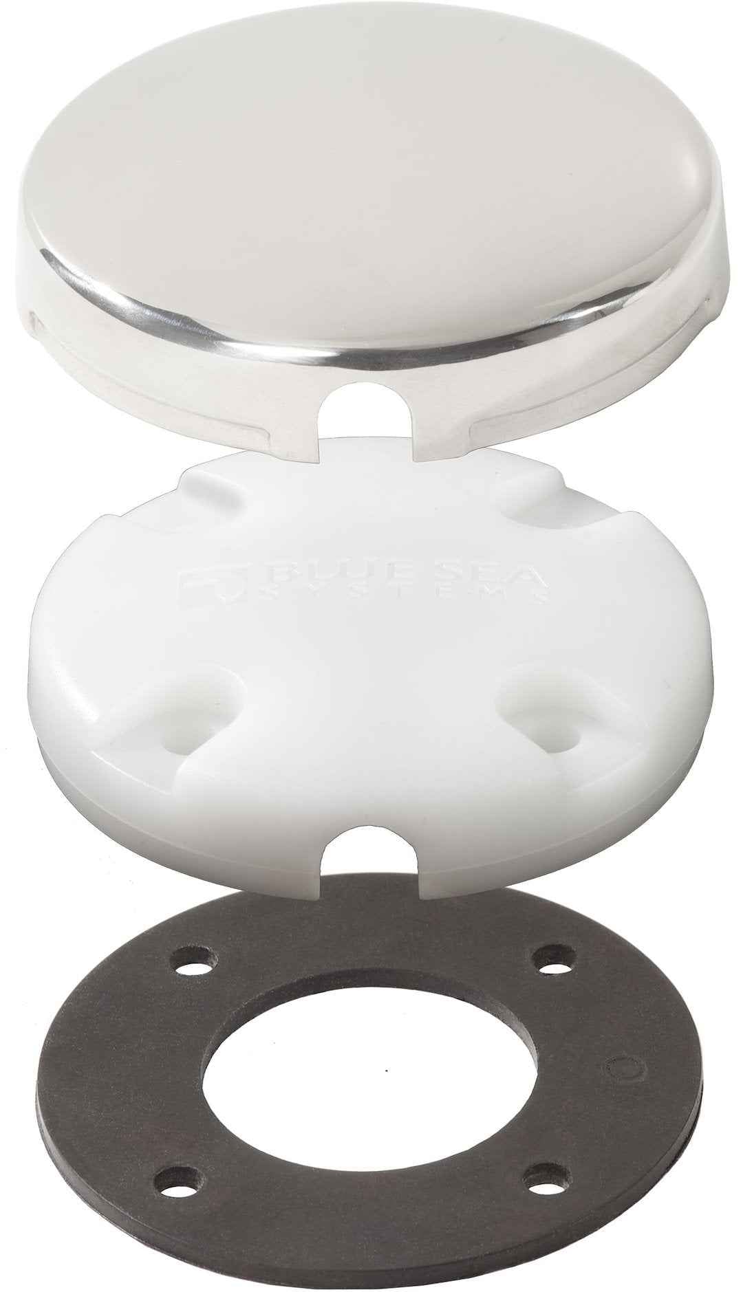 Blue Sea Side Entry CableClam, Stainless Cap – 1007100-BSS