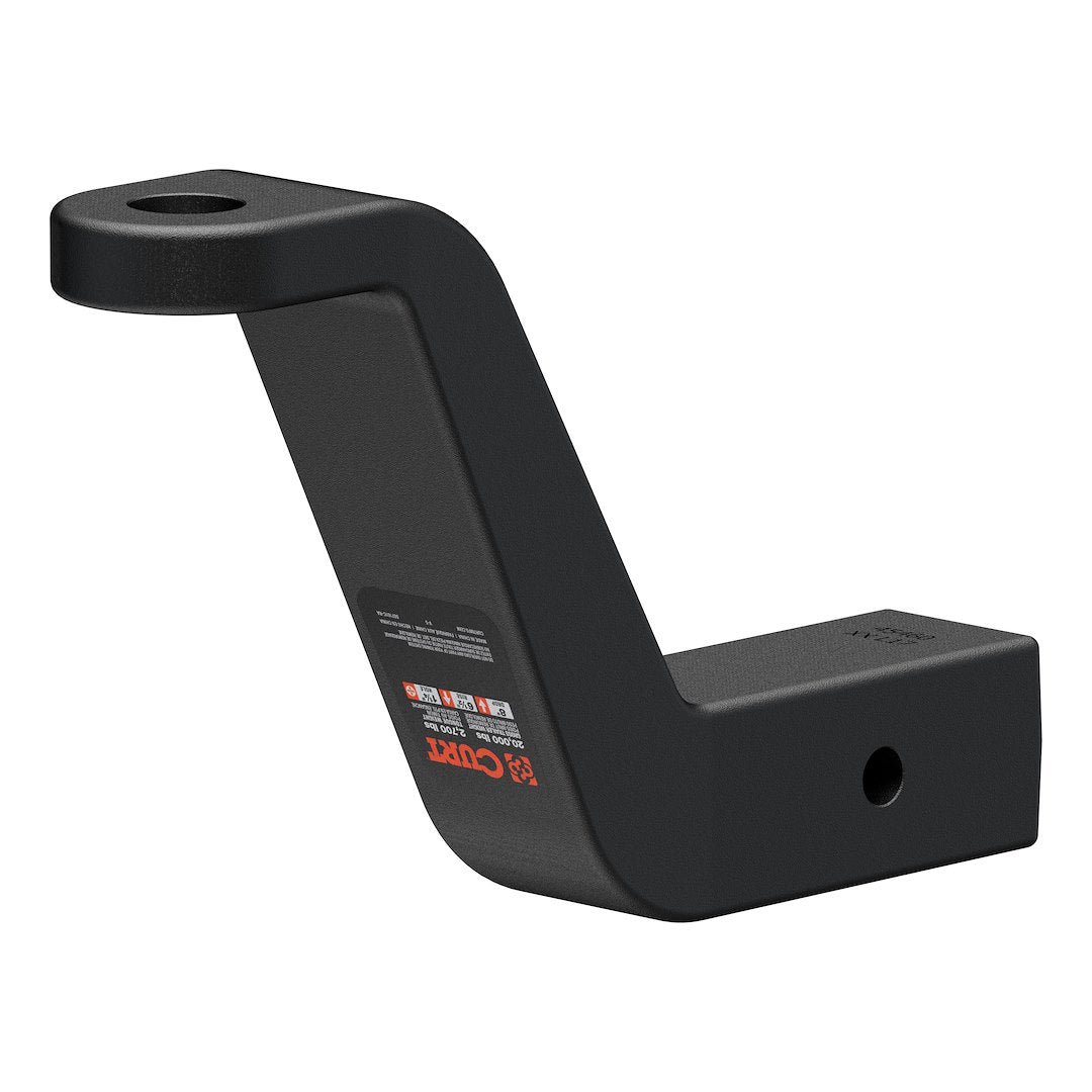 CURT 45460 Ball Mount - 2-1/2 in Receiver, 8 in Drop