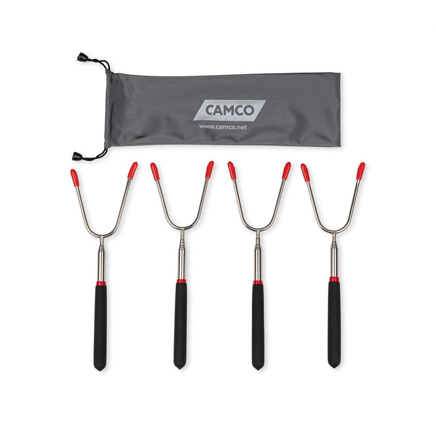 Camco Extendable Campfire Roasting Forks - 4 Pack – 44015
