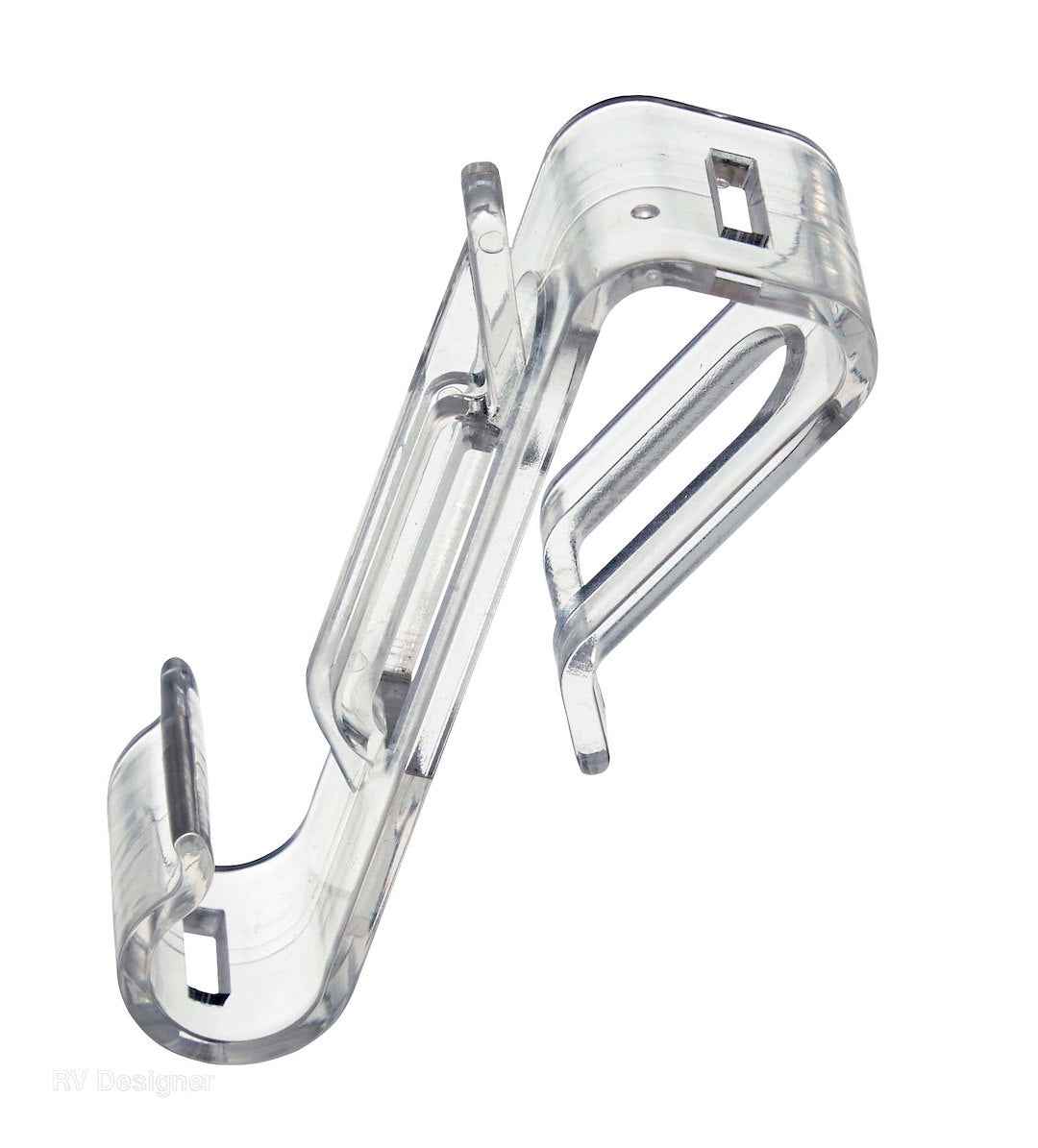 RV Designer M125 Clear Universal Campsite Utility Clips, Four-Pack