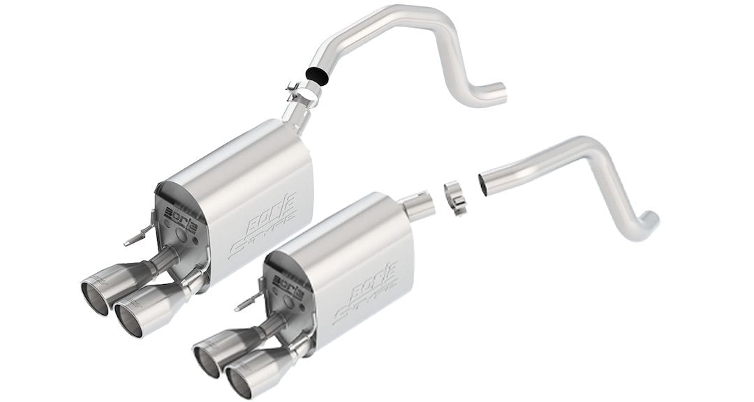 Borla 11815 Corvette C6 S-Type II Quad-Outlet Axle-Back - image 1