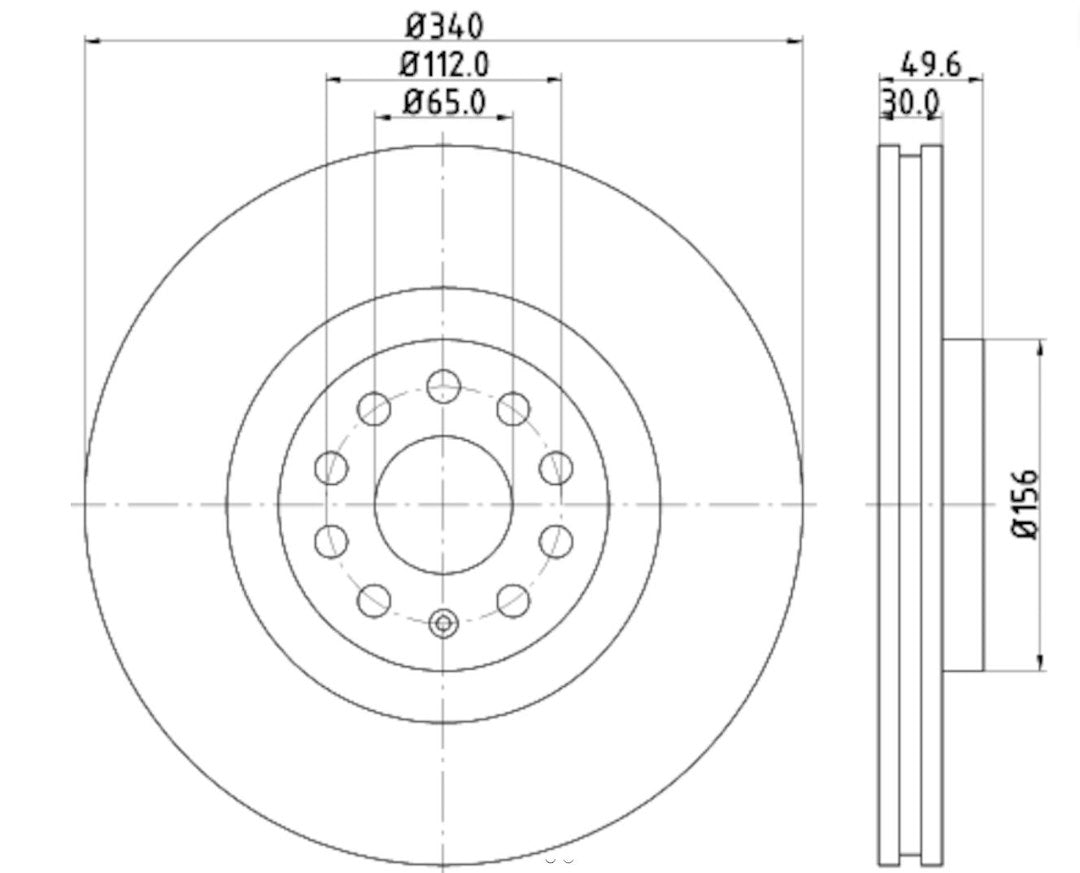 Hella Pagid 355129241 Brake Disc