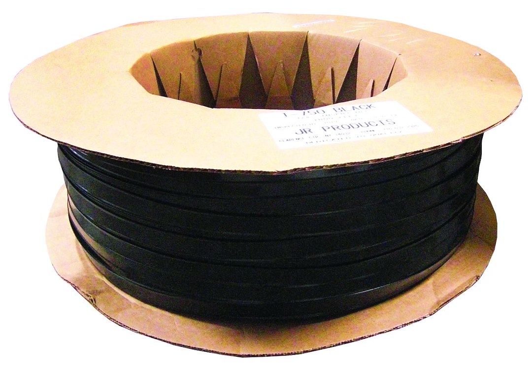 JR Products Vinyl Trim Insert - 1 in x 1000 ft, Black β 10161