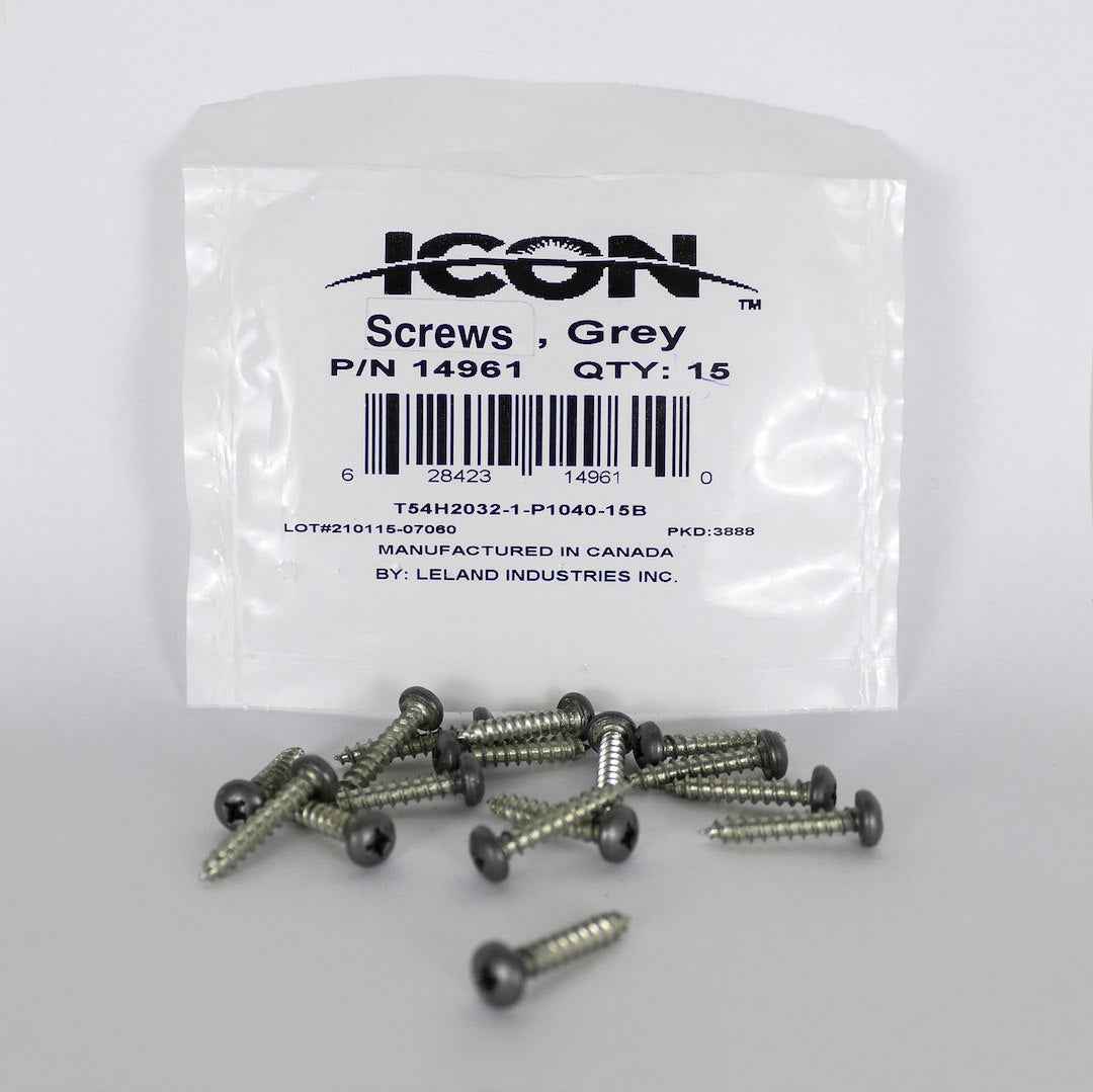 Icon 14961 Stainless Fender-Skirt Screws, 1-Inch 15-Pack
