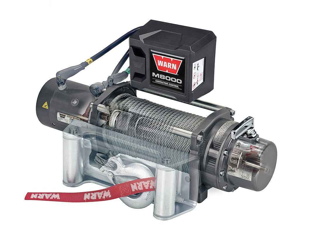 Warn 12V Winch - 8000 lb, Steel Line – 26502
