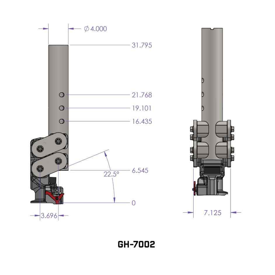 Gen-Y Hitch Round Gooseneck Coupler - 25,000 lb – GH-7082