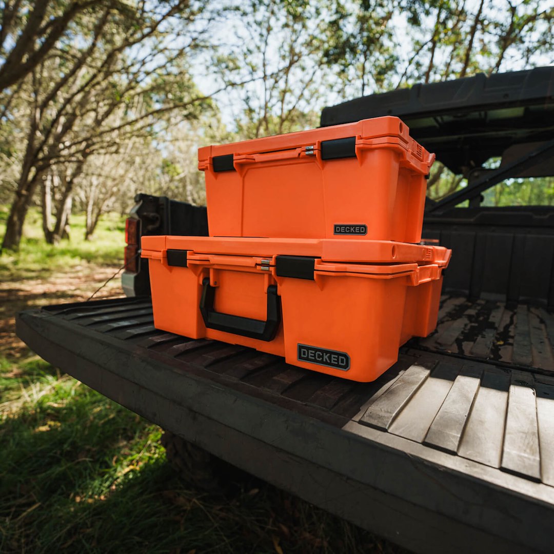 Decked A0020-HRAK-ORG Halfrack 32 Portable Storage Box