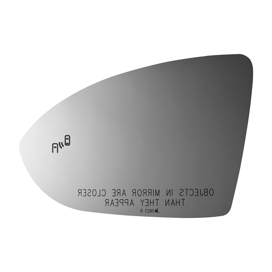 Burco Mirrors 5823B Jetta Mirror Glass with Blind-Spot Icon - image 2