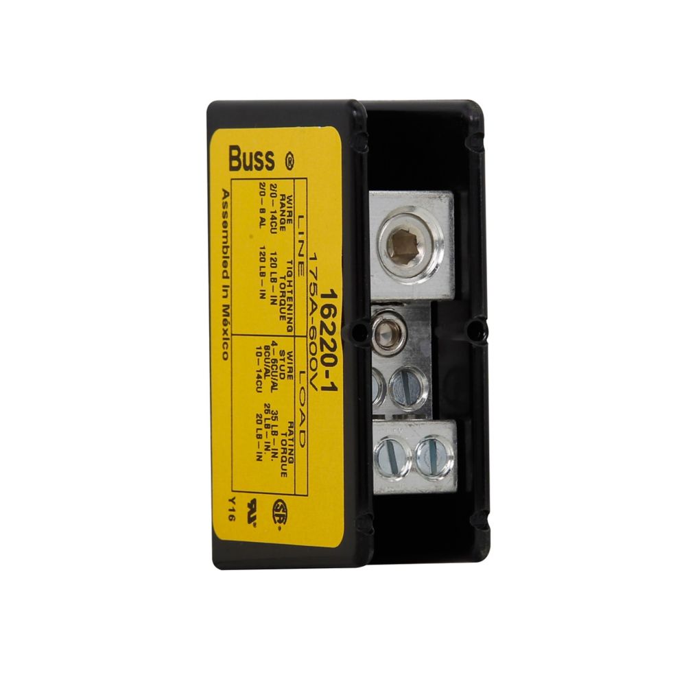 Bussman 162043 Tin-Plated Three-Pole Terminal Block, 175A - image 5