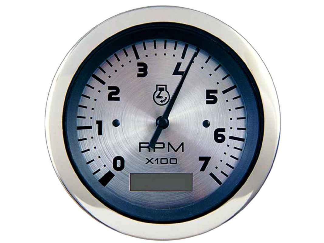 Sierra Marine 3 in Marine Tachometer - 7,000 RPM, White – 63474P
