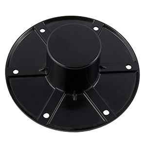 AP Products 013-1112B RV Table Leg Base, Round Flush Mount 6" Black – image 1