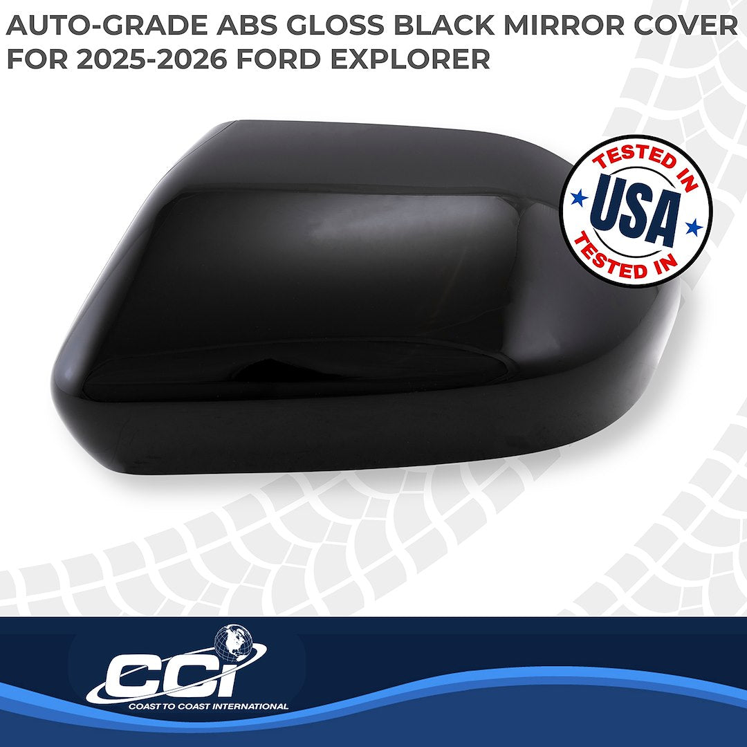 Coast To Coast MC67562BLK Full Mirror Overlay Set, Gloss Black - image 2