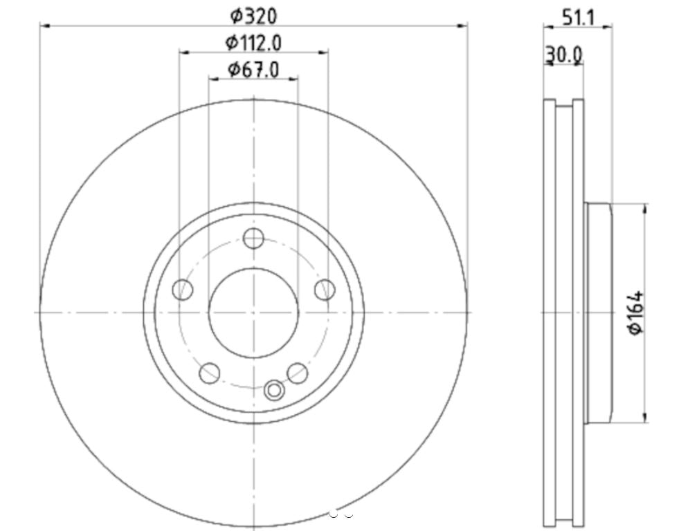 Hella 355119702 High-Carbon Disc-Brake Rotor