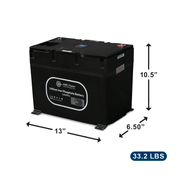 Aims Power 12 V 135 Ah Lithium Deep-Cycle Battery – 1008783