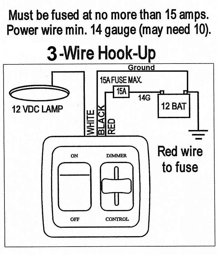 JR Products 15205 12V Button with Slider Dimmer - White