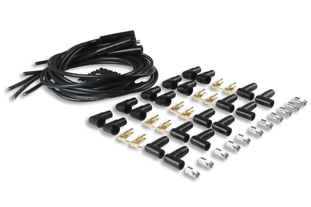ACCEL Ignition 4040K Black 8 mm Straight-Boot Ignition Wire Kit - image 3