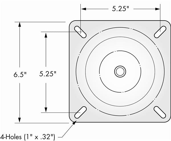 Attwood Marine 1002-S Boat Seat Mount