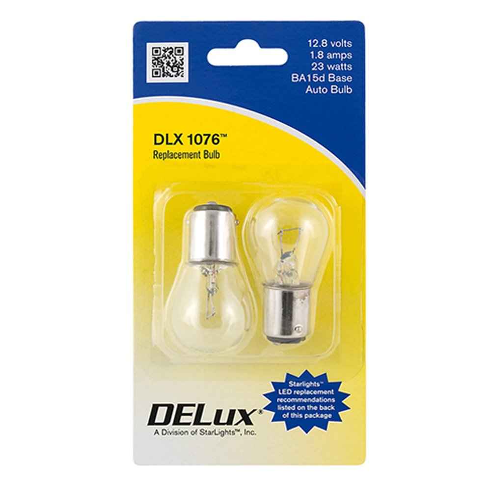 AP Products 016021076 White 1076 Double-Contact Bulbs, Pair