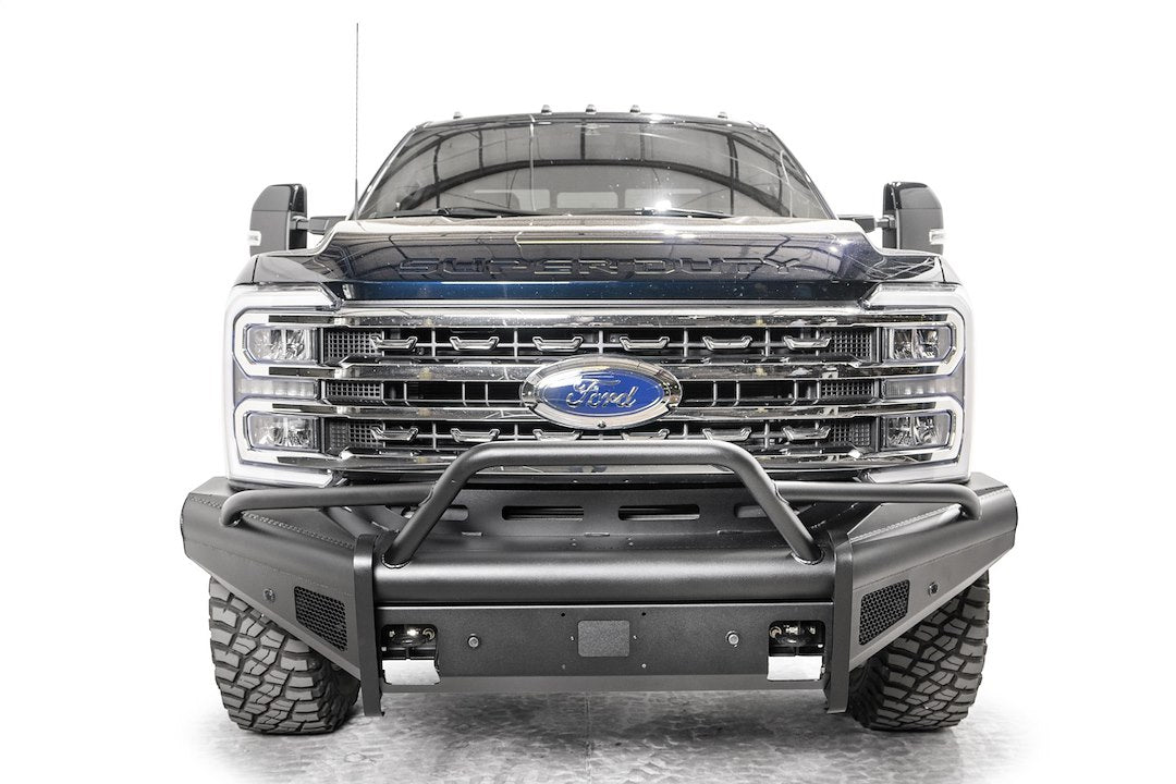 Fab Fours FS23-Q5962-1 Front Bumper, Black Steel Elite