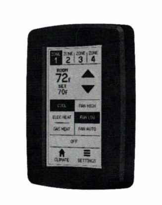 Coleman Mach 9420-330 Coleman-Mach Multi-Zone Wall Thermostat, Digital LCD, Black, AC & – image 2