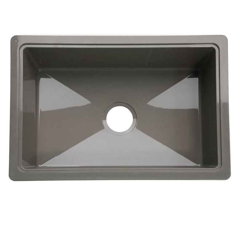 Lippert Components 809033 25" Single Bowl RV Kitchen Sink, Stainless Look ABS Drop-In – image 3