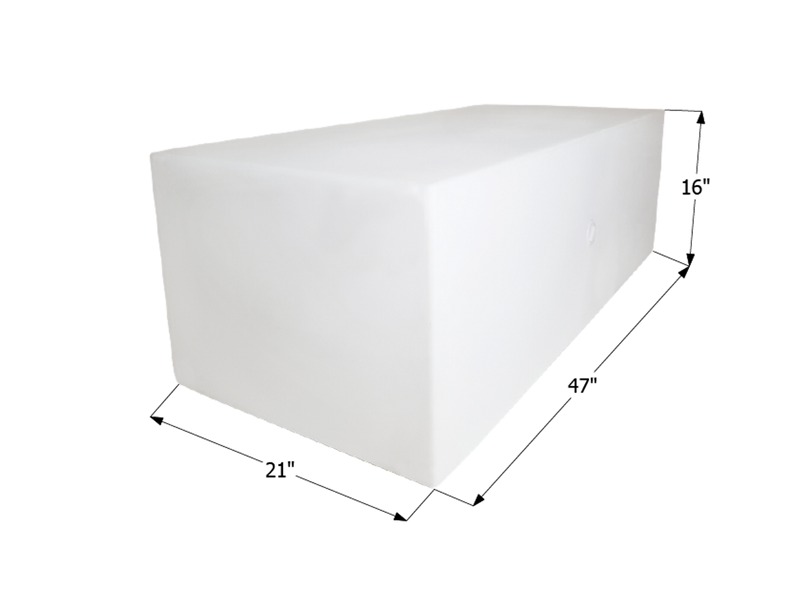 Icon 12456 Fresh Water Holding Tank 63 Gallon RV Tank, 47" x 16" x 21" – image 1