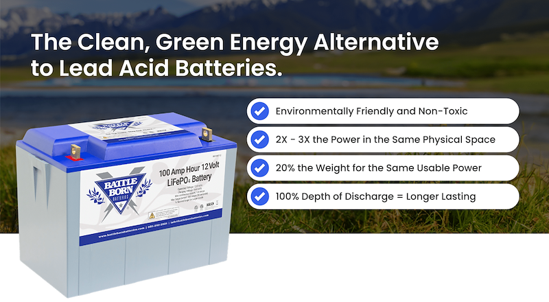 Battle Born Batteries BB10012 Battle Born Lithium Deep Cycle Battery Group 31 12V 100Ah RV – image 2