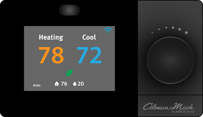 Coleman Mach 9420-391 Coleman-Mach Programmable Wall Thermostat, WiFi, 12V DC, Heat/Cool – image 1