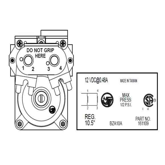 Suburban 521073 Water Heater Gas Valve Solenoid Kit, Replacement for 161109 / 161122 – image 1