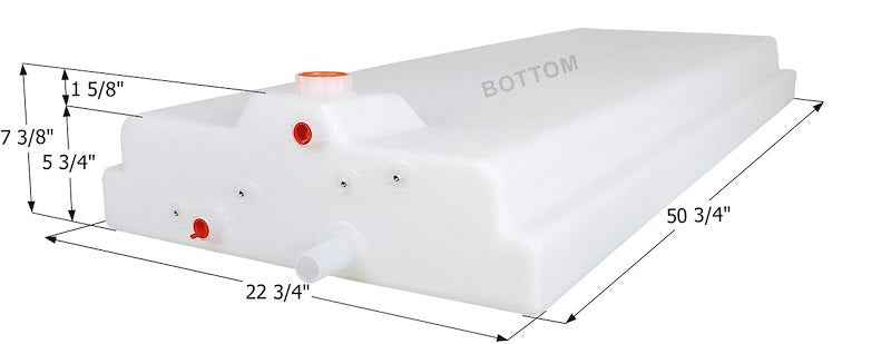 Icon 14887 26 Gallon Fresh Water Tank , 50-3/4" W x 22-3/4" L x 5-3/4" H – image 2