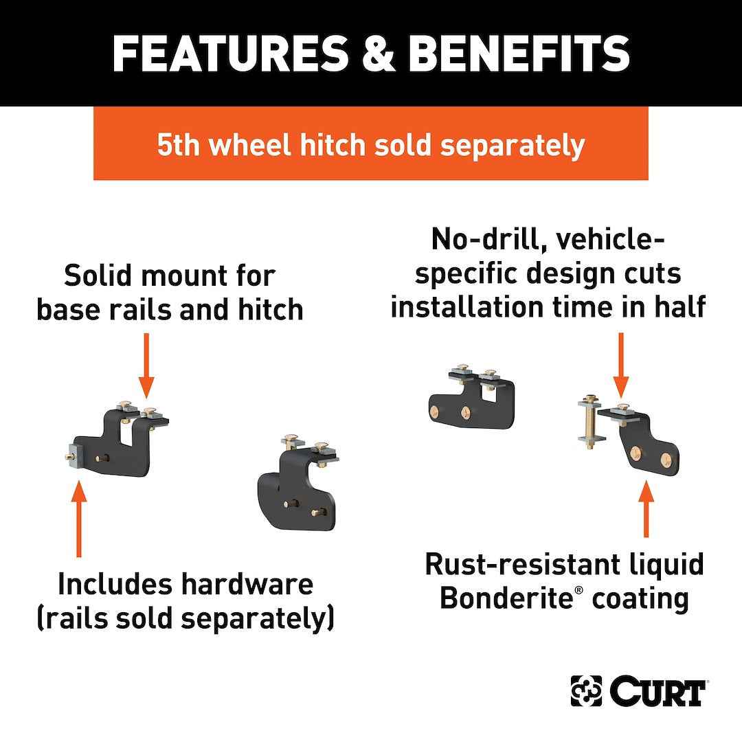 CURT 5th-Wheel Brackets - Ram 2500 – 16427