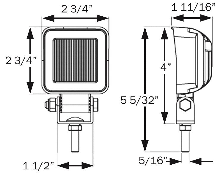 Optronics 12 to 24V LED Work Light – TLL152FSL