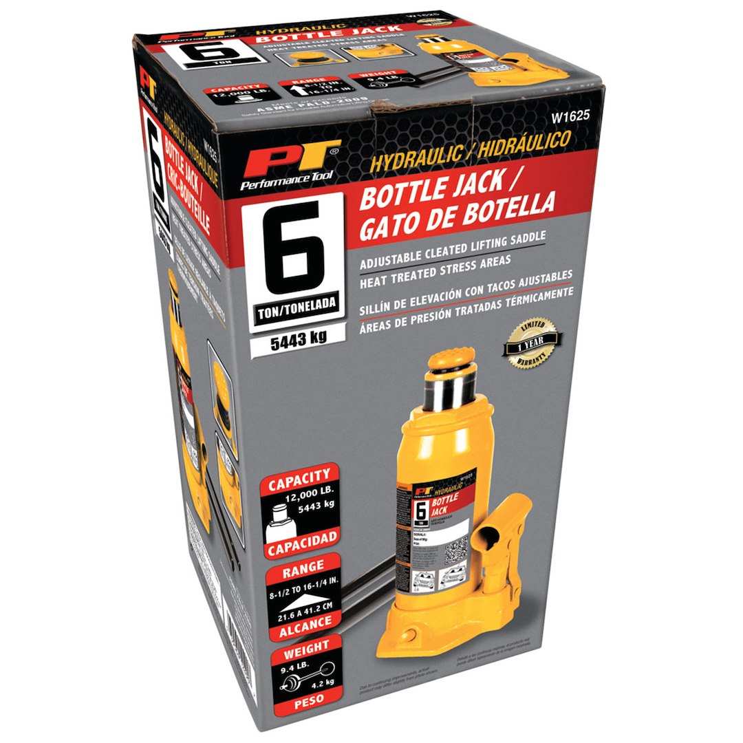 Performance Tool Bottle Jack - 12000 lb – W1625