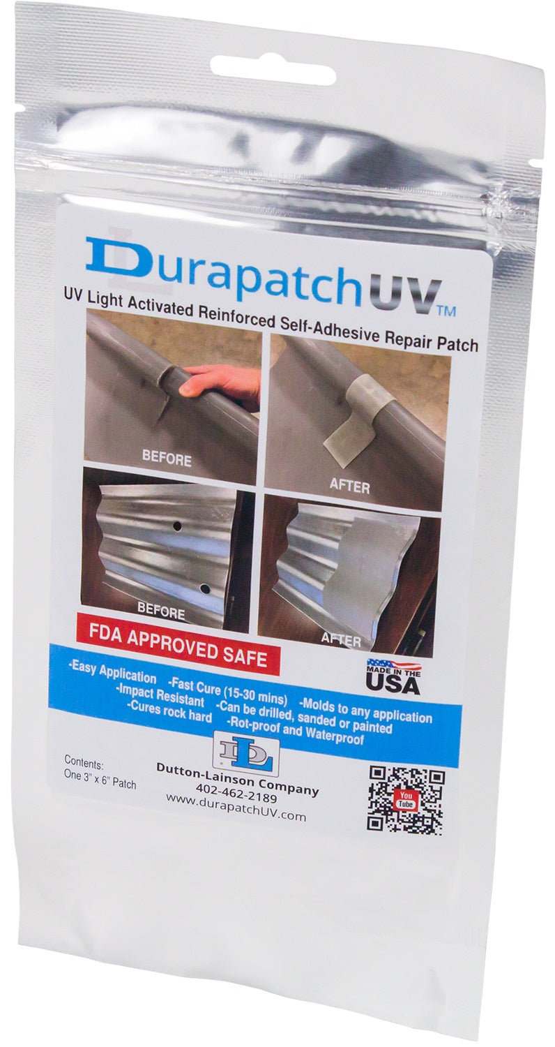 Dutton-Lainson 56712 UV-Cure Repair Patch - 3 in x 6 in