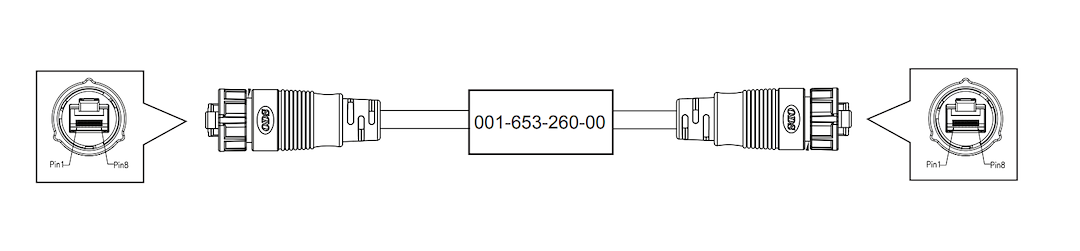 Furuno 001-653-260-00 Ethernet Connection Lead